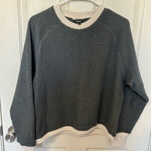 Allbirds Charcoal and Cream Crewneck Sweater